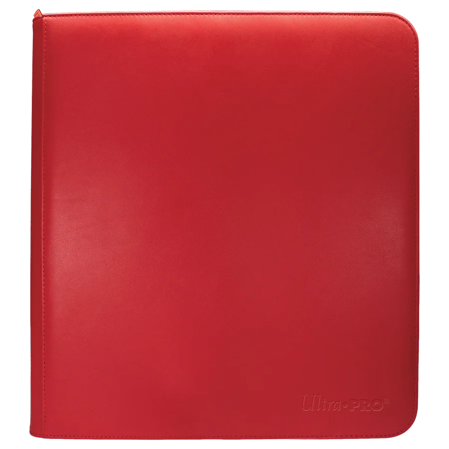 Vivid 12-Pocket Zippered PRO-BINDER - RED