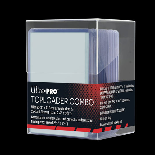 3" x 4" Clear Toploader Combo (25-Count) - Ultra Pro Toploaders (UPTL)