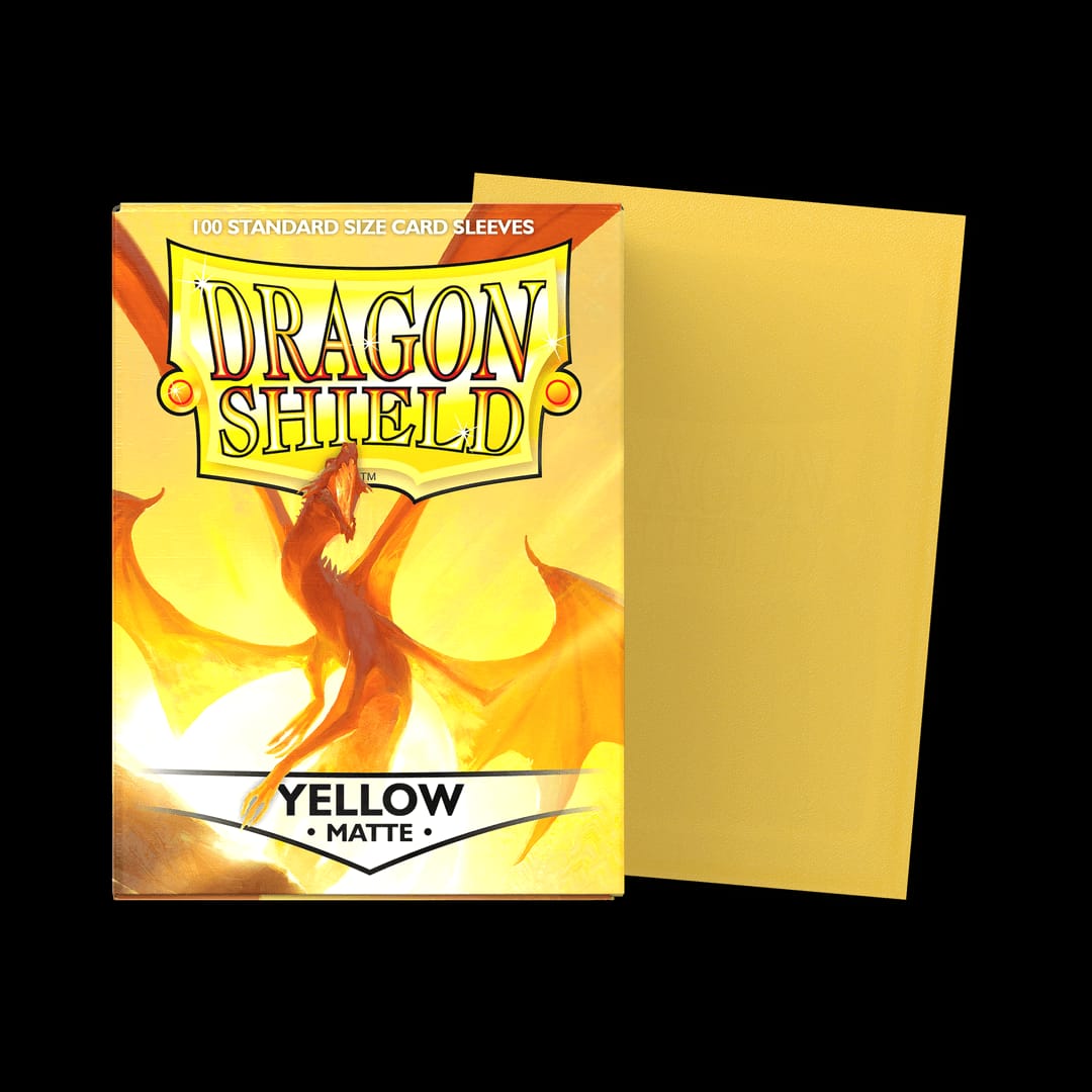 Dragon Shield: Matte Sleeves - Yellow